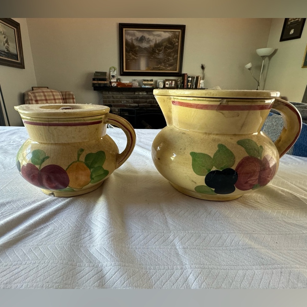 Persianware pair of ceramic Pitchers - Picture 1 of 5